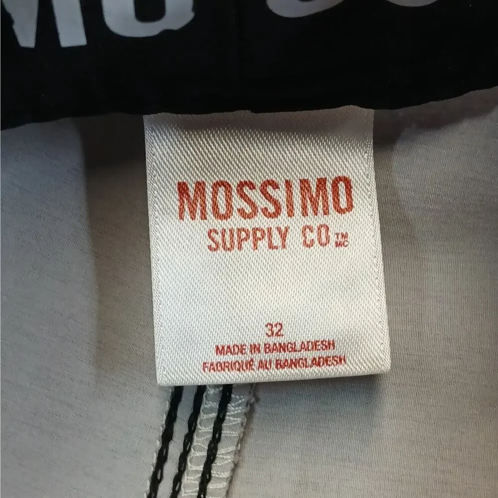 Mossimo Mens 32 Board Shorts Swim Trunks Striped Gray Teal Blue